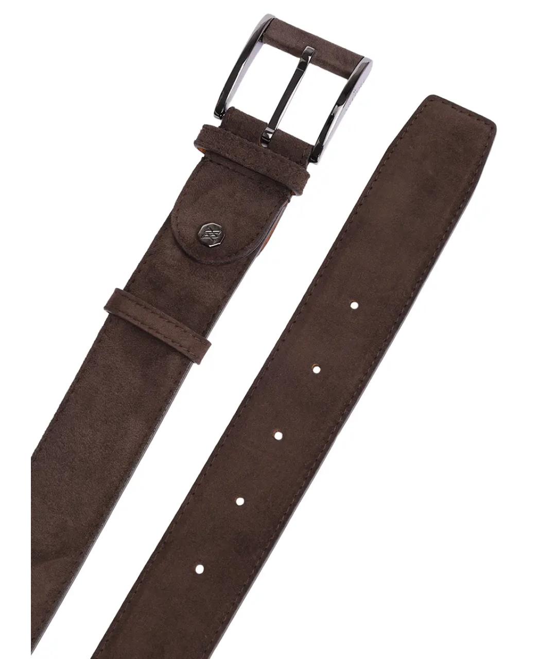 ARTIOLI Коричневый замшевый ремень, фото 3