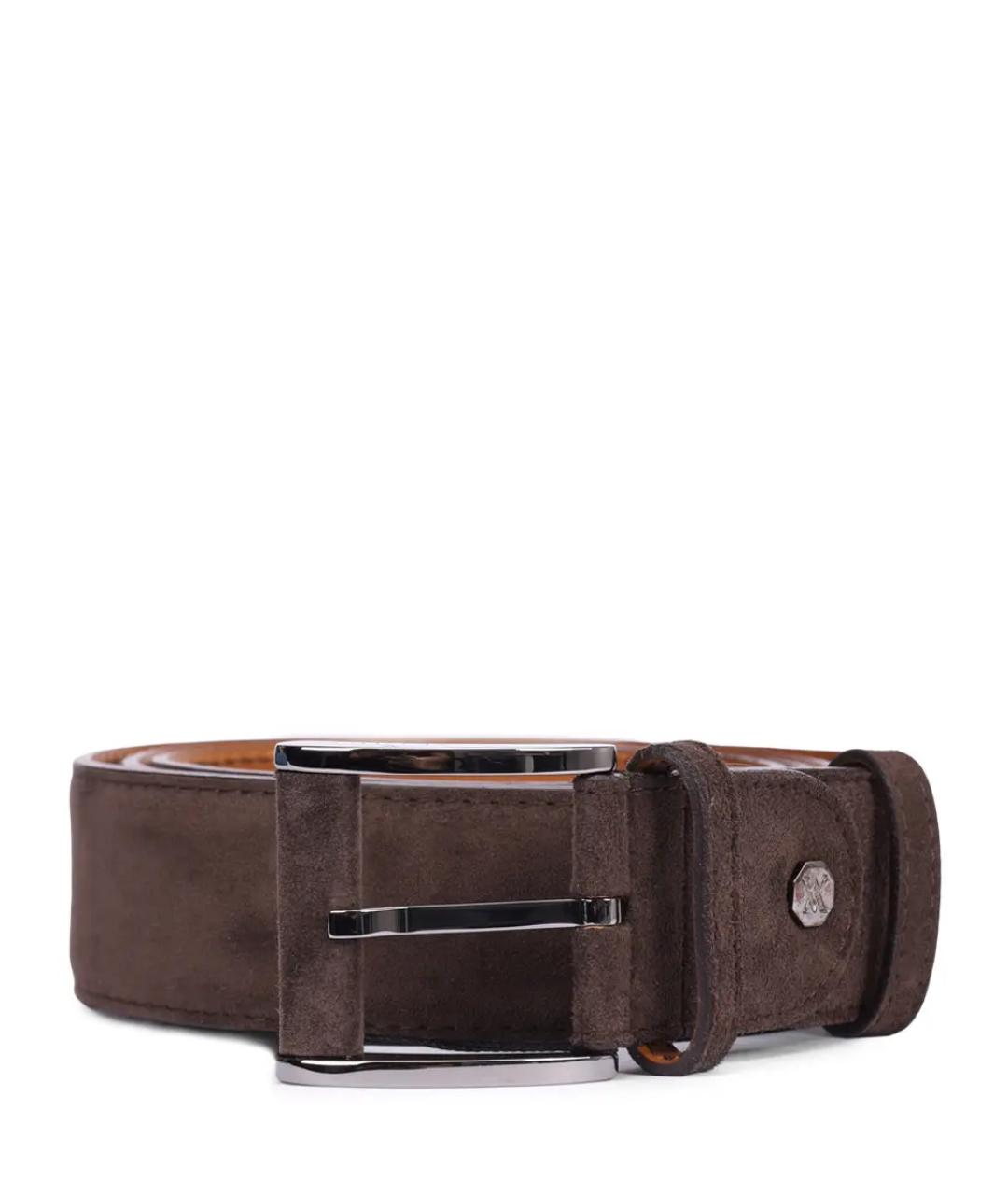 ARTIOLI Коричневый замшевый ремень, фото 1