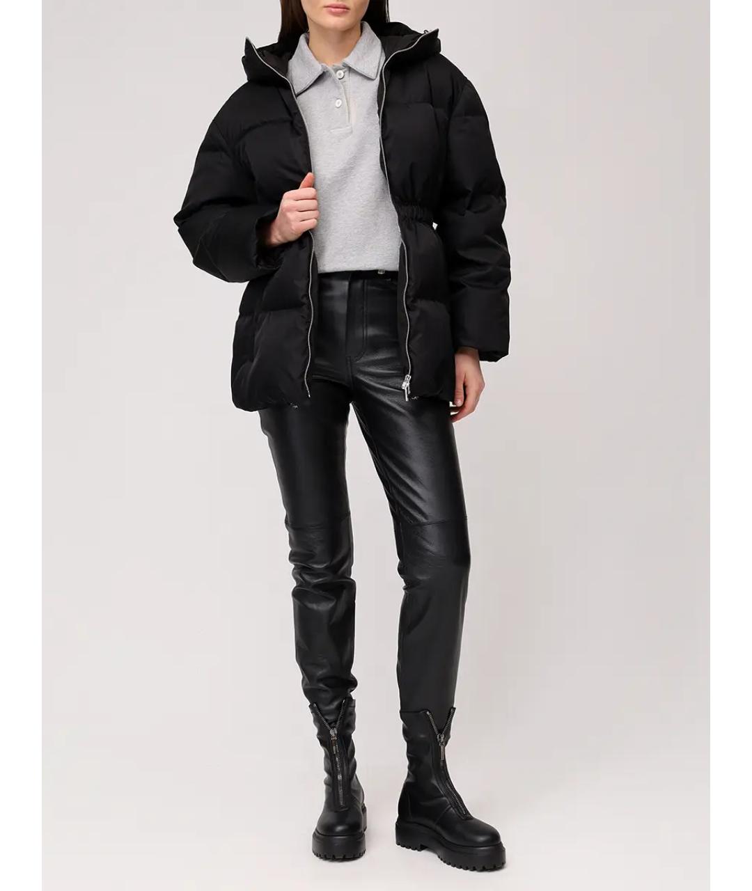 PRADA Черный полиамидовый пуховик, фото 2