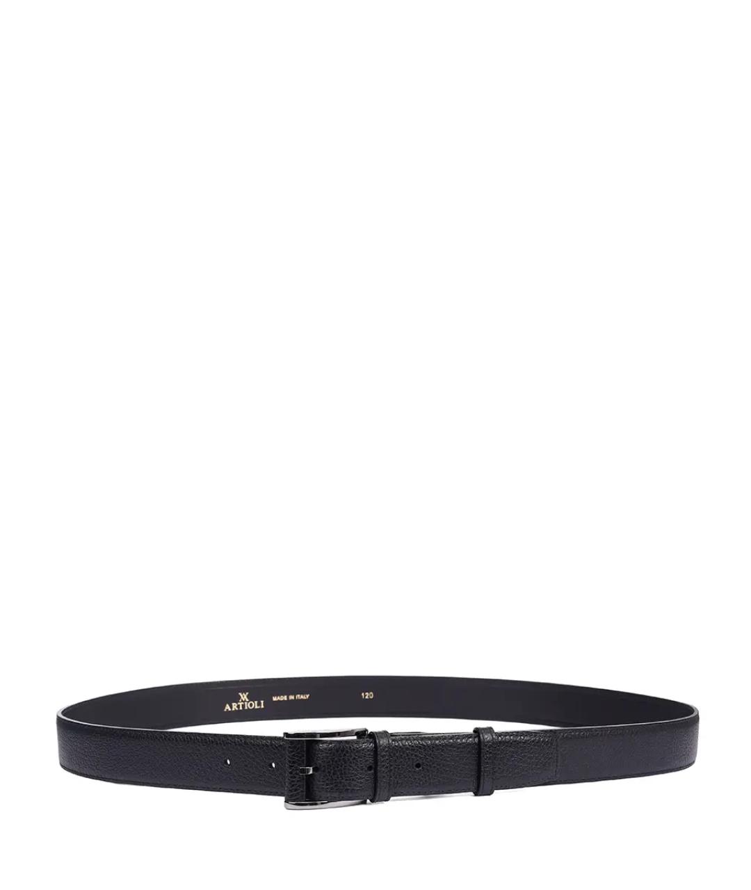 ARTIOLI Черный кожаный ремень, фото 2
