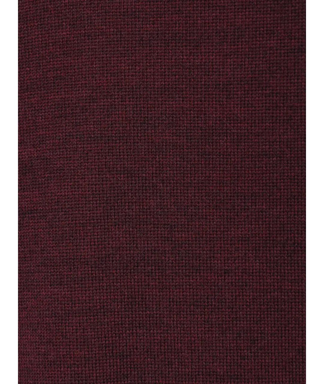 ALBERTA FERRETTI Бордовый шерстяной джемпер / свитер, фото 6