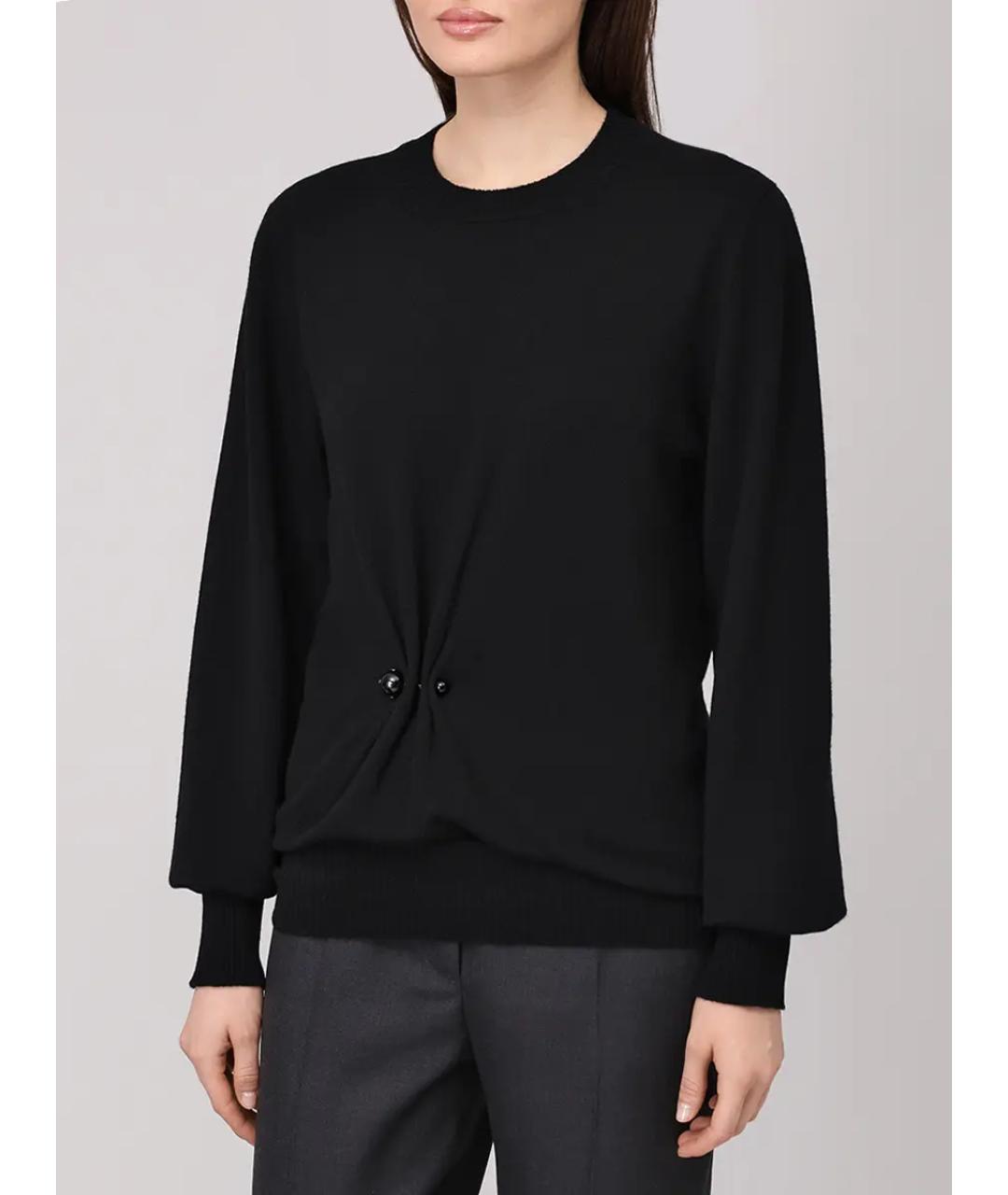 ALBERTA FERRETTI Черный кашемировый джемпер / свитер, фото 4