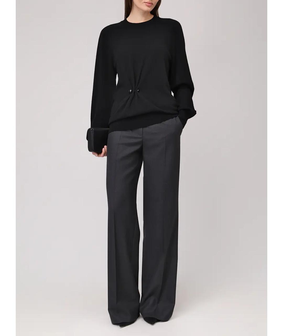 ALBERTA FERRETTI Черный кашемировый джемпер / свитер, фото 2