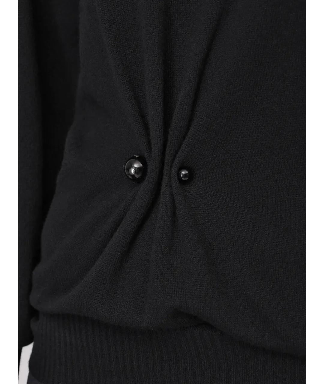 ALBERTA FERRETTI Черный кашемировый джемпер / свитер, фото 5