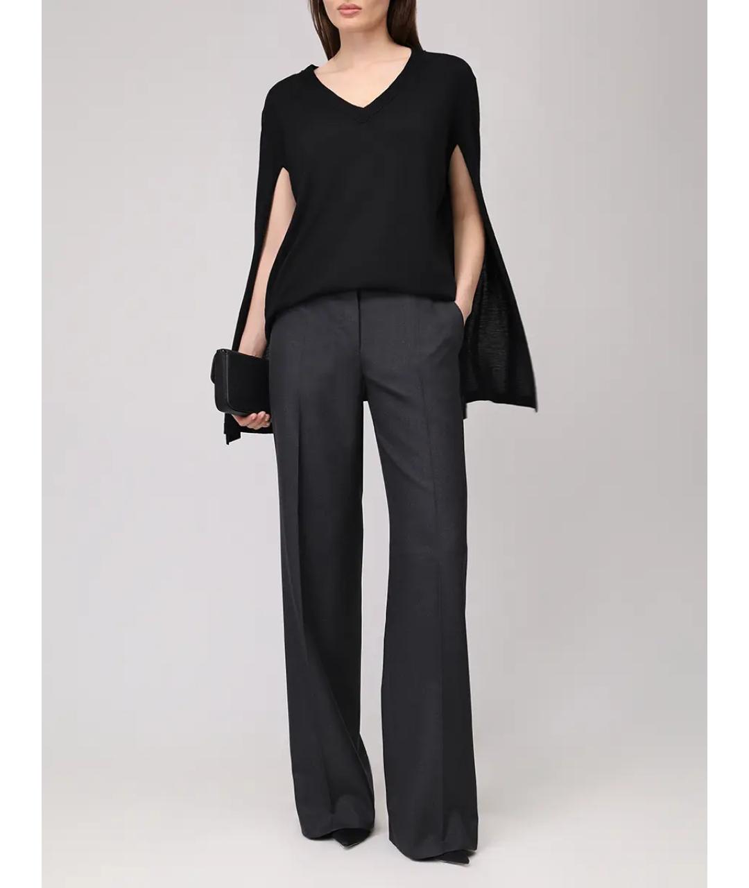 ALBERTA FERRETTI Черный шерстяной джемпер / свитер, фото 2