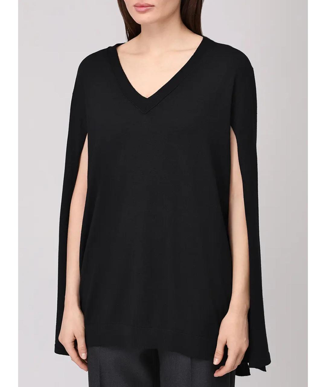 ALBERTA FERRETTI Черный шерстяной джемпер / свитер, фото 4