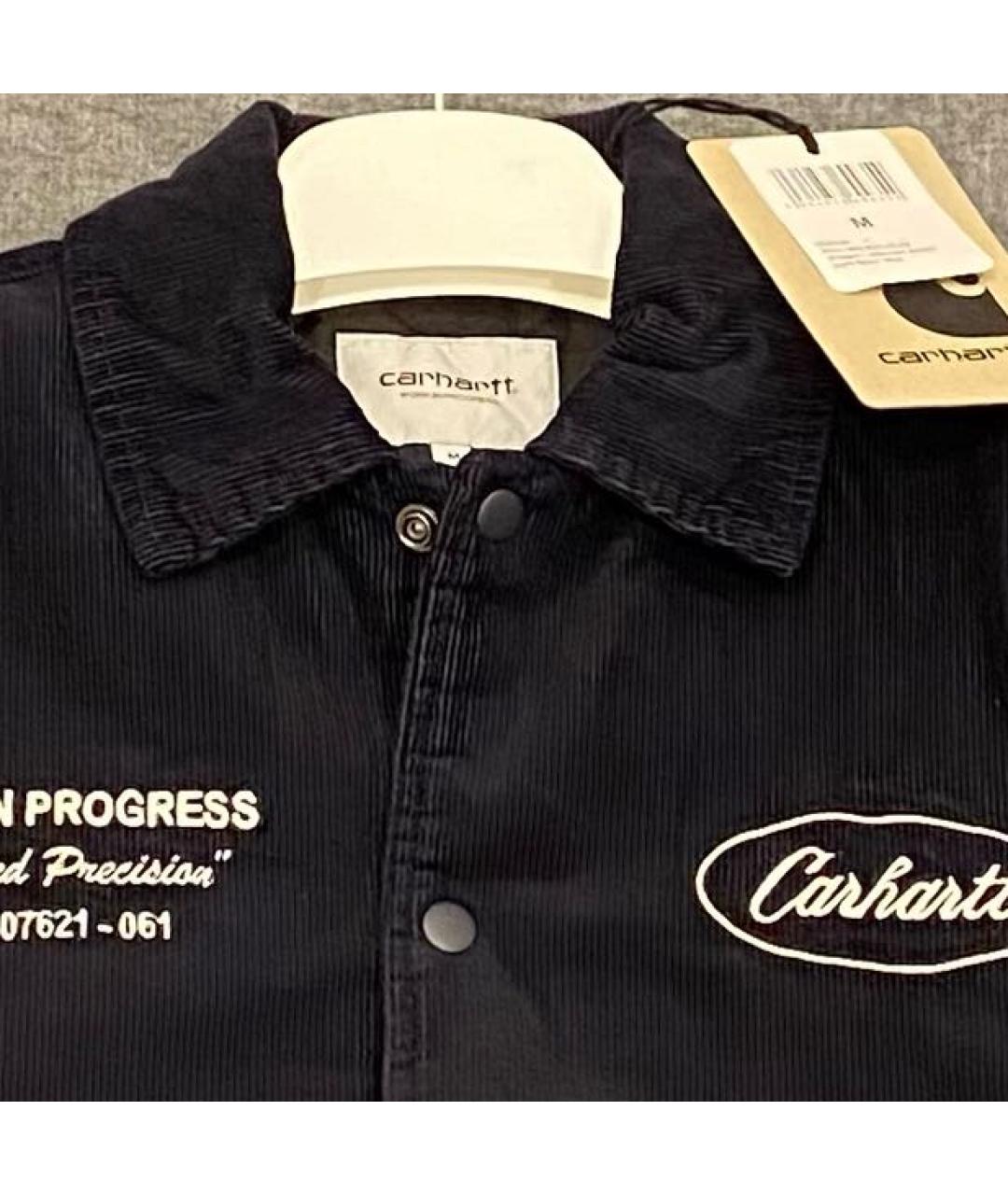 CARHARTT WIP Темно-синяя велюровая куртка, фото 4