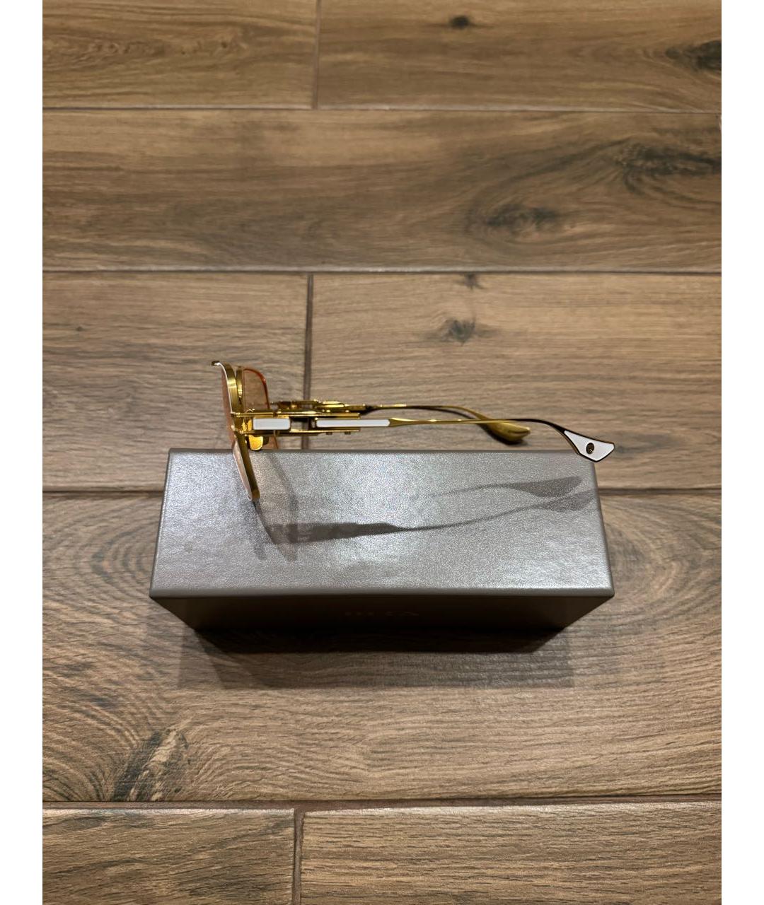 DITA Золотые металлические солнцезащитные очки, фото 2