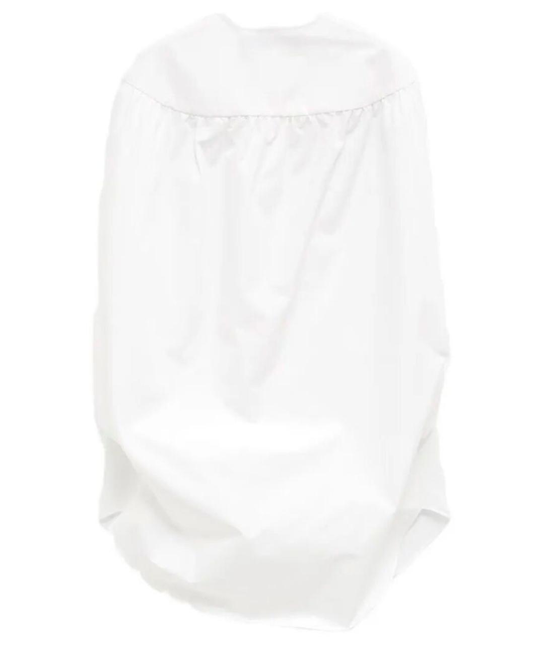 JACQUEMUS Белое хлопковое коктейльное платье, фото 2