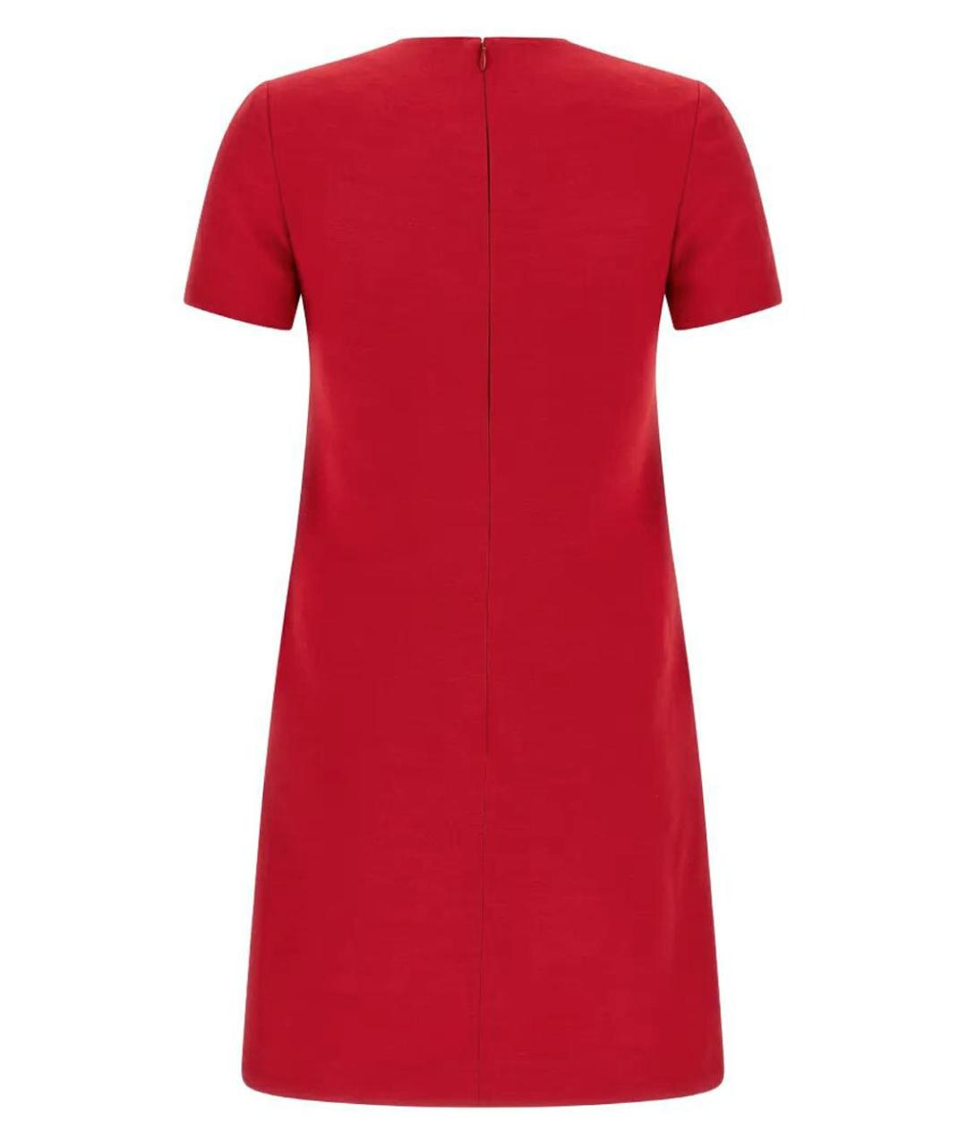 VALENTINO Красное вискозное коктейльное платье, фото 2