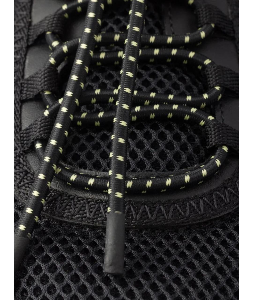 PRADA Черные синтетические низкие кроссовки / кеды, фото 4