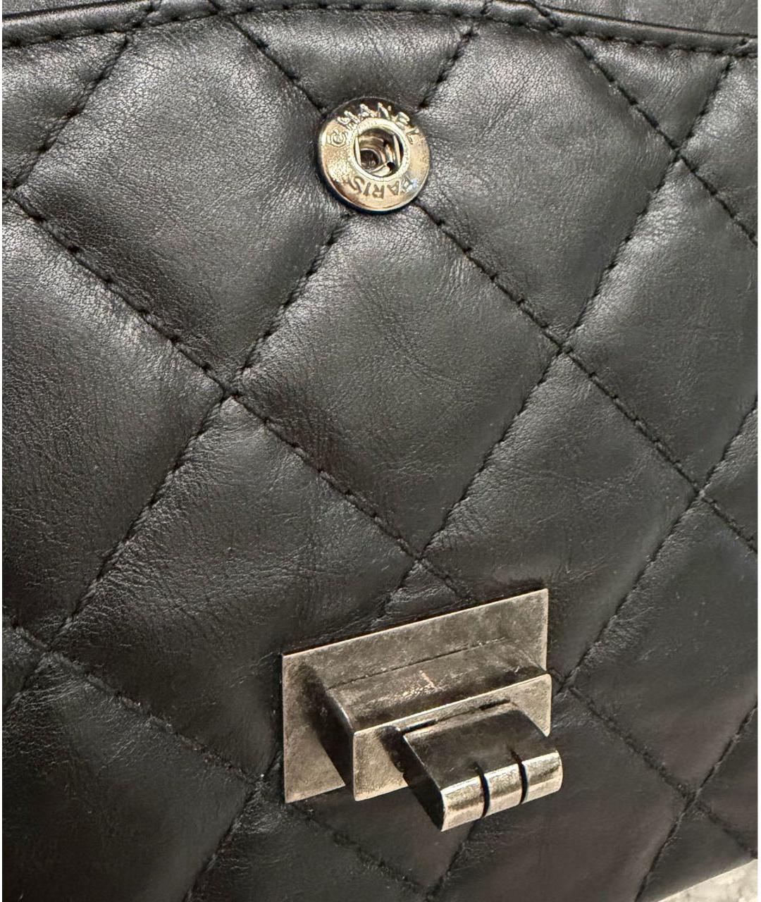 CHANEL Черная кожаная сумка через плечо, фото 7