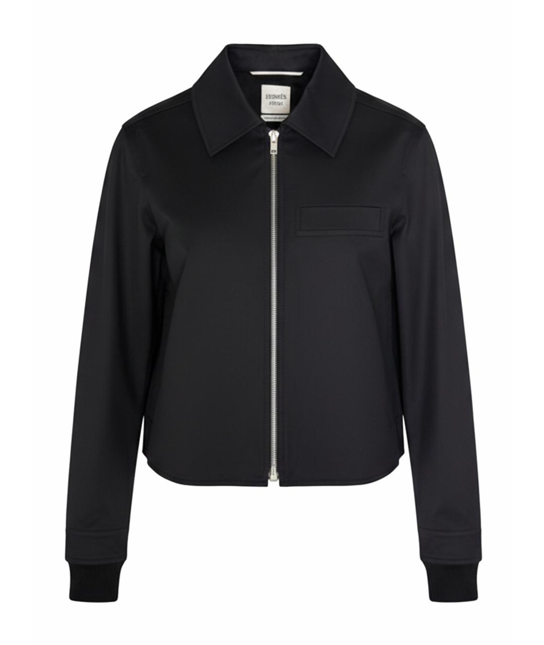 HERMES Черная хлопковая куртка, фото 1