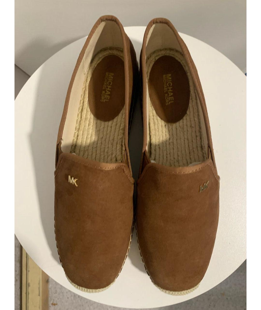 MICHAEL KORS Коричневые замшевые мокасины, фото 3