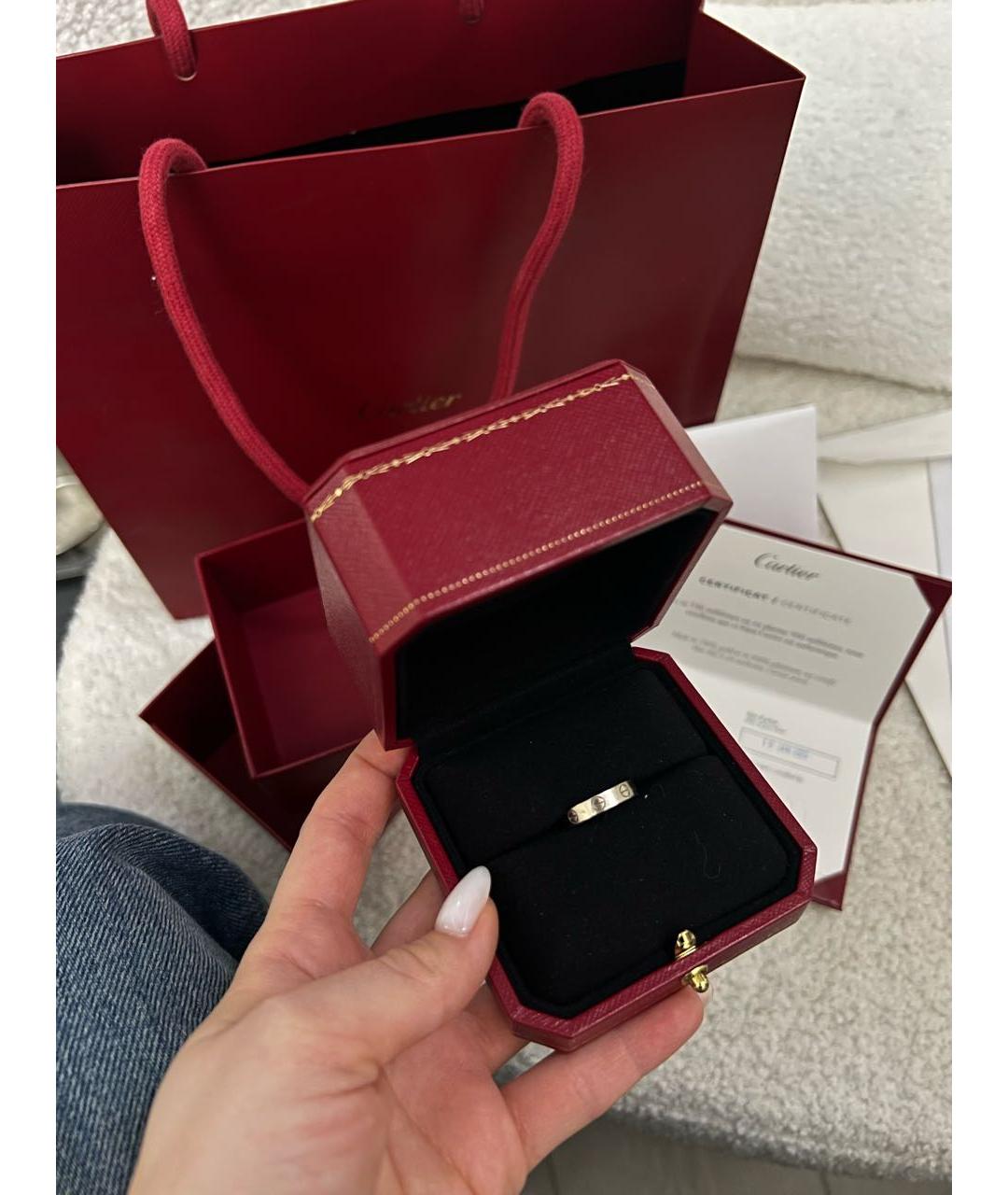 CARTIER Серебряное кольцо из белого золота, фото 4