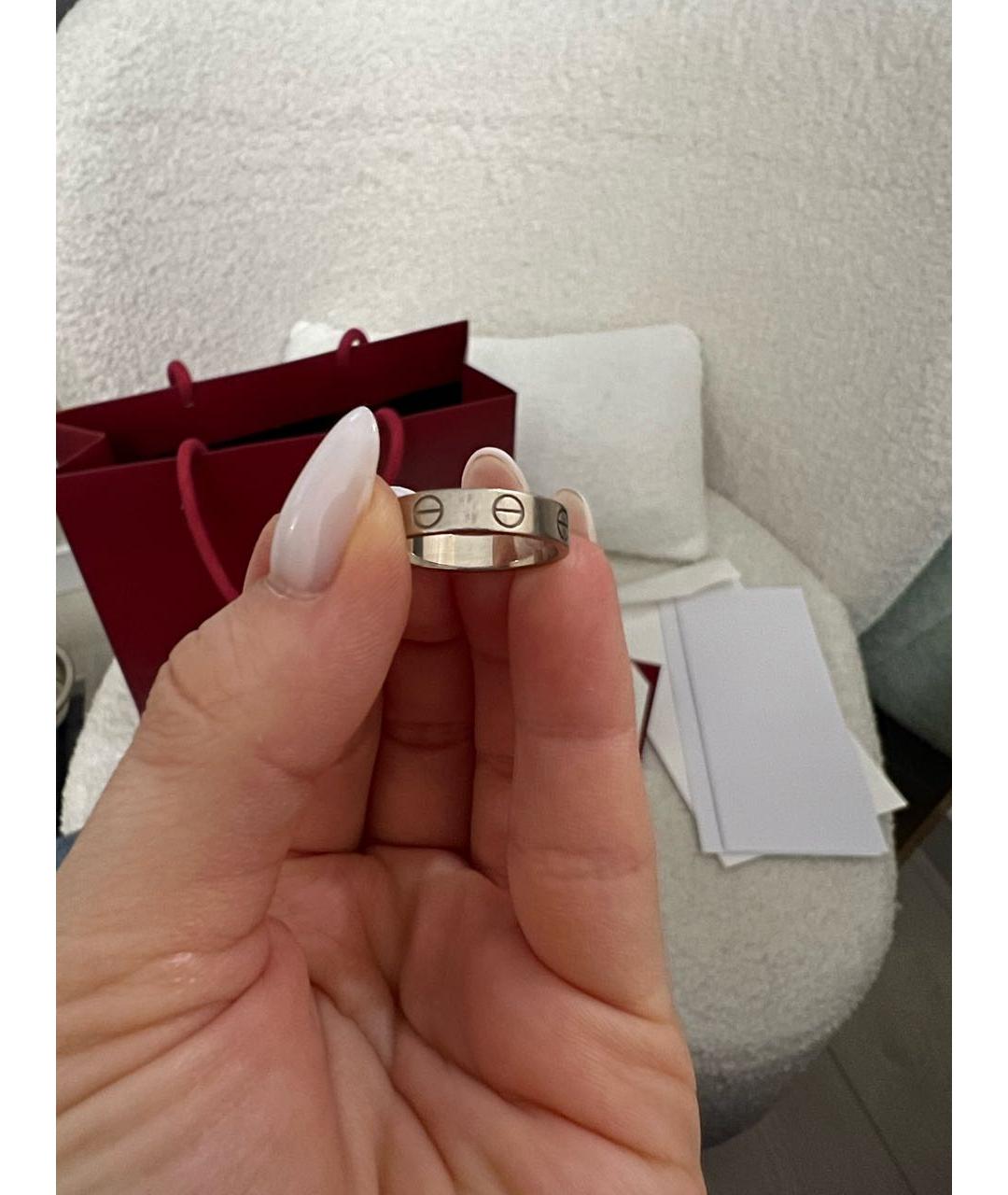 CARTIER Серебряное кольцо из белого золота, фото 5