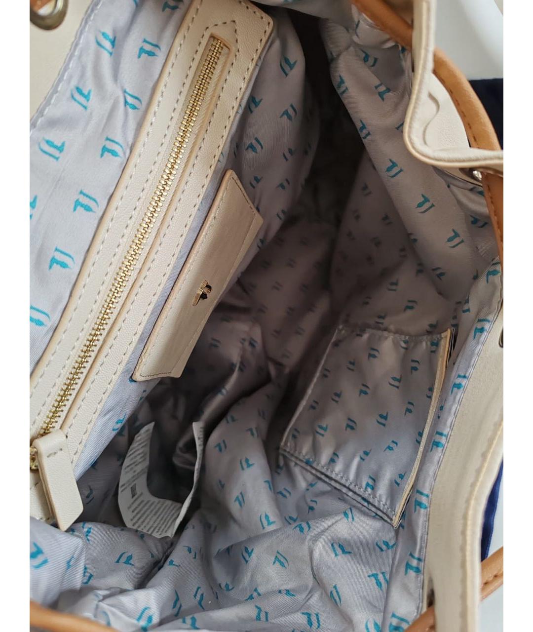 TRUSSARDI JEANS Бежевый рюкзак, фото 3