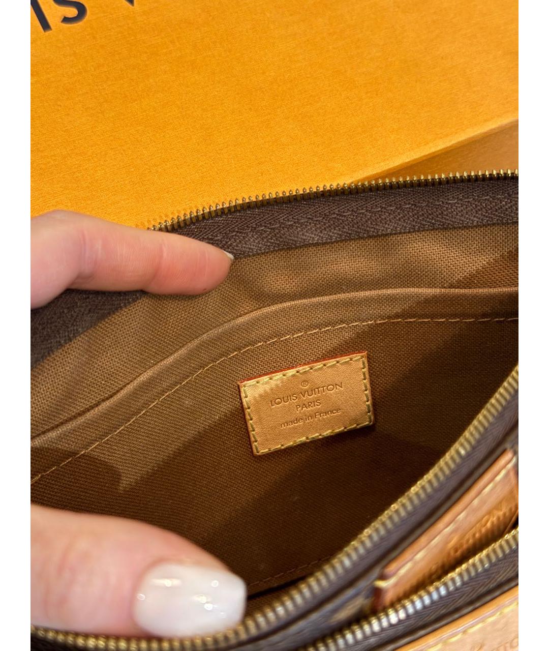 LOUIS VUITTON Коричневая сумка через плечо, фото 6