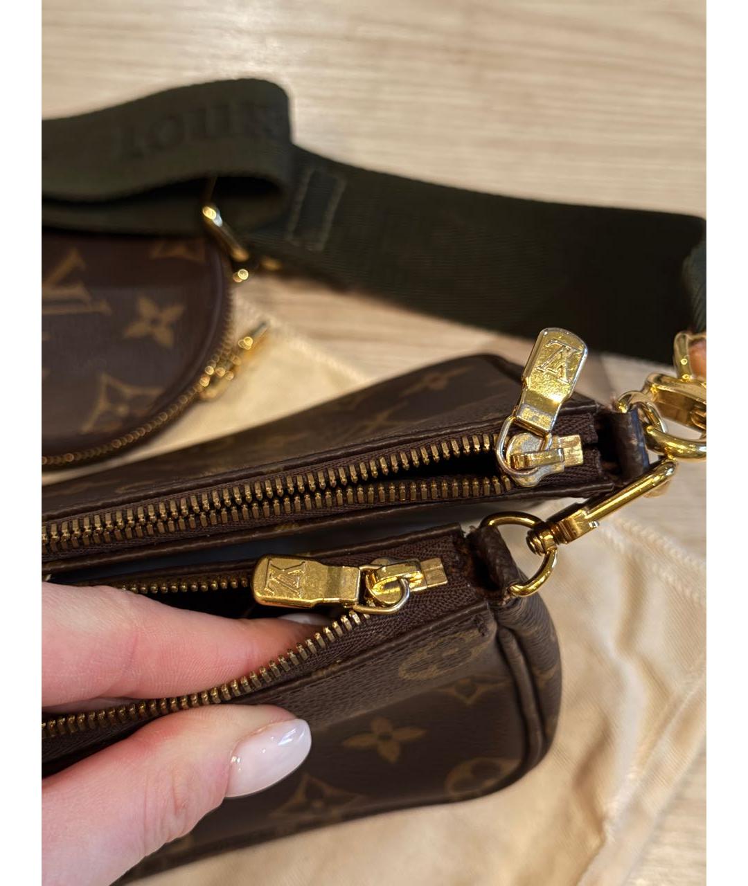 LOUIS VUITTON Коричневая сумка через плечо, фото 5