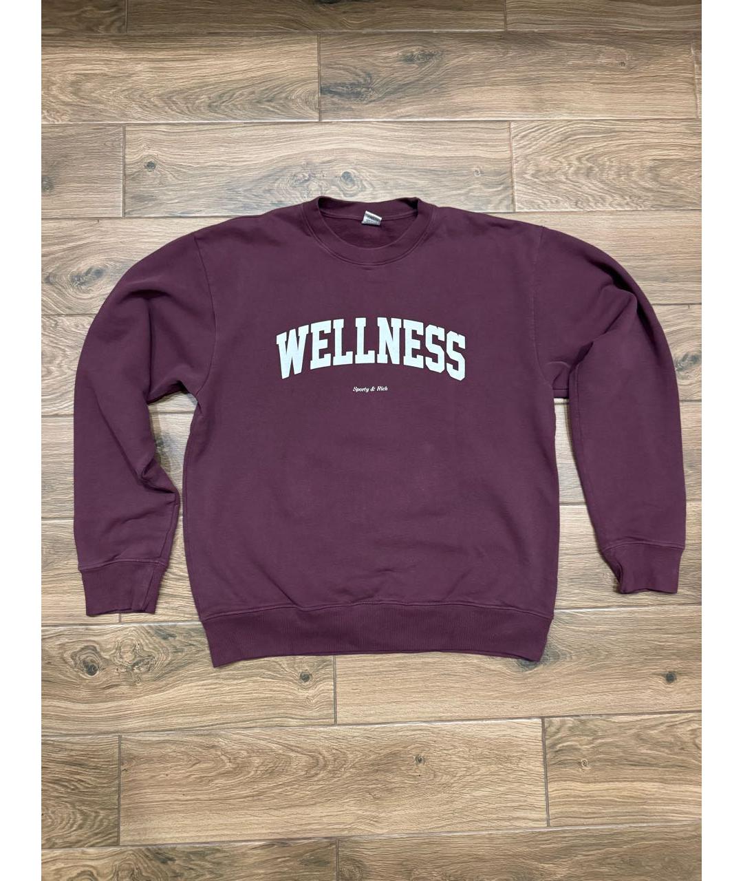 SPORTY AND RICH Бордовый хлопковый спортивные костюмы, фото 5