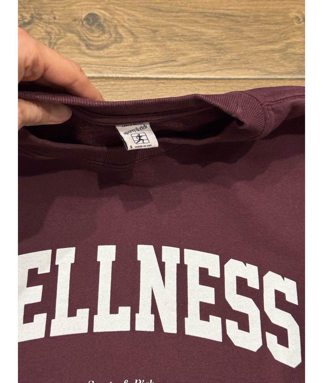 SPORTY AND RICH Бордовый хлопковый спортивные костюмы, фото 6