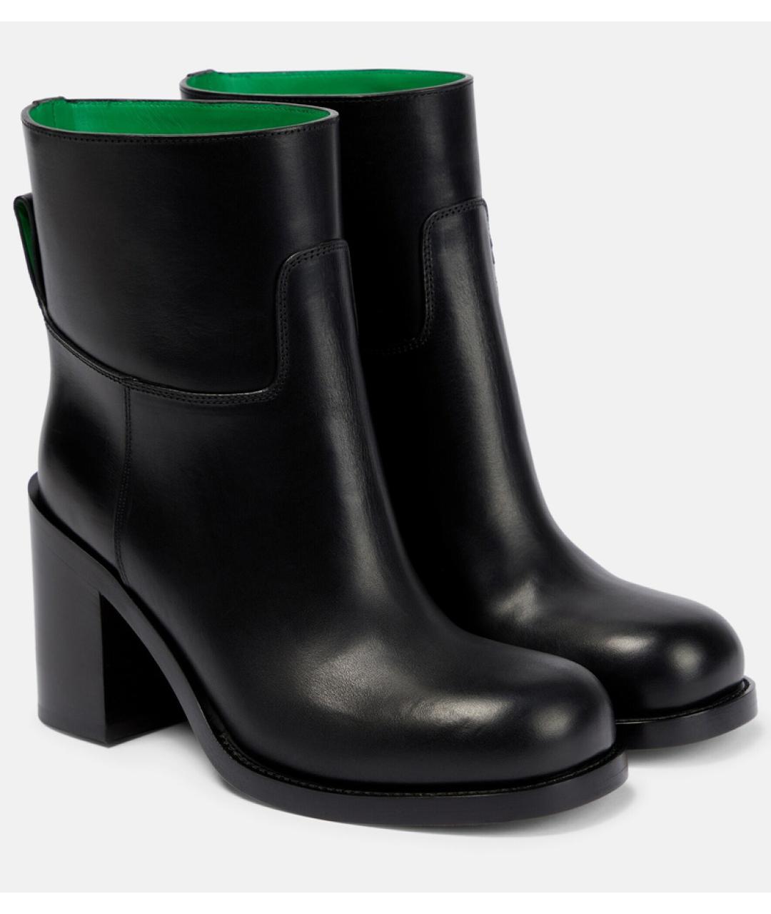 BOTTEGA VENETA Черные кожаные ботинки, фото 2