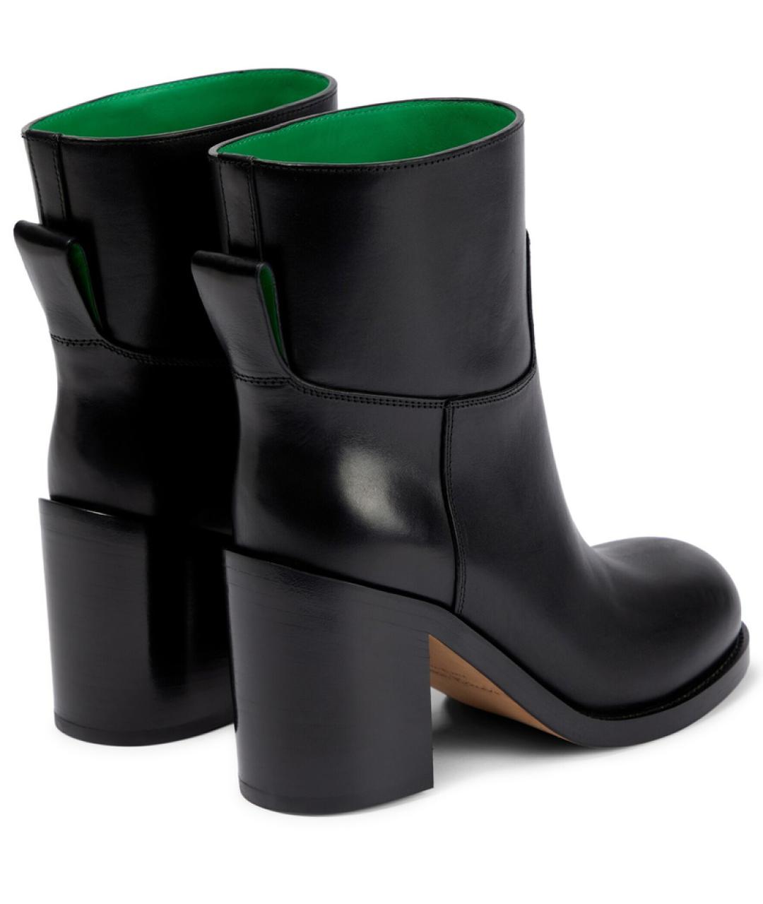 BOTTEGA VENETA Черные кожаные ботинки, фото 4