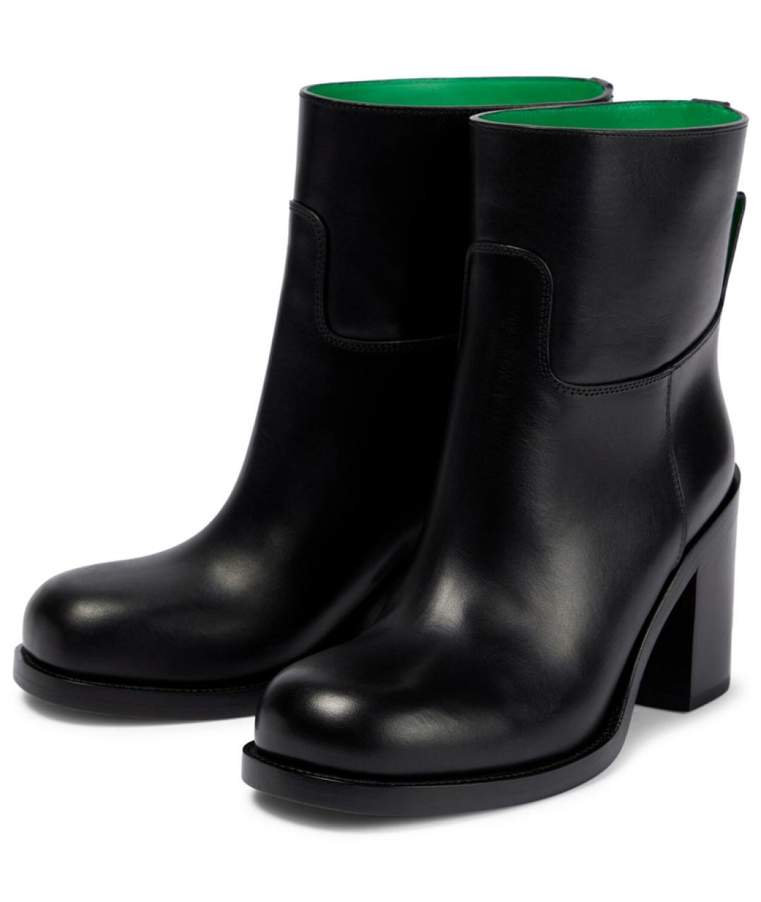 BOTTEGA VENETA Черные кожаные ботинки, фото 3