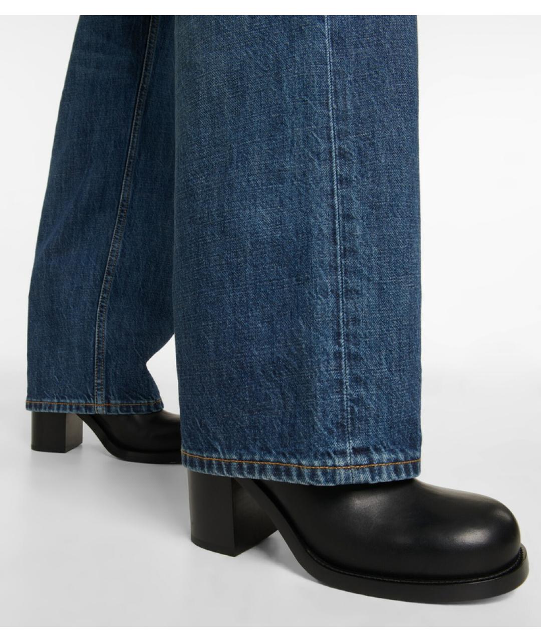 BOTTEGA VENETA Черные кожаные ботинки, фото 5