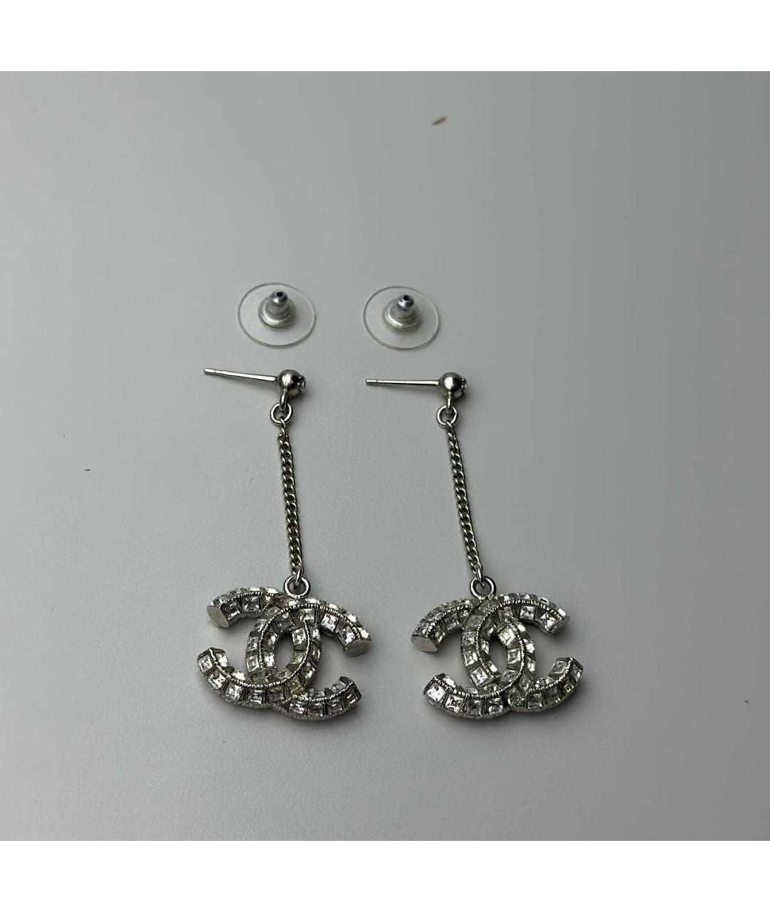 CHANEL Серебряные серьги, фото 5