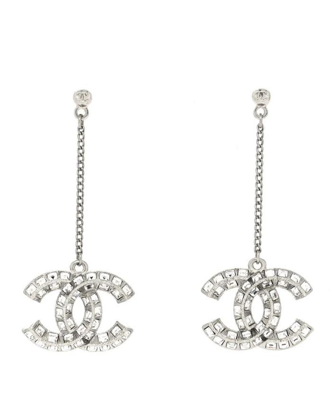 CHANEL Серебряные серьги, фото 1