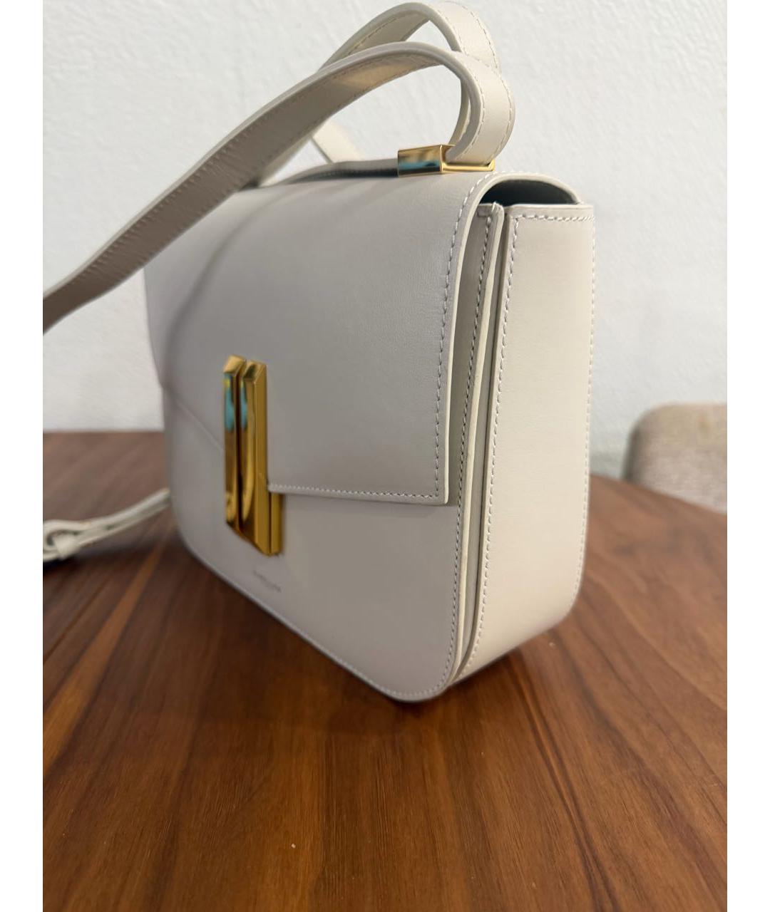 DEMELLIER Белая кожаная сумка через плечо, фото 2