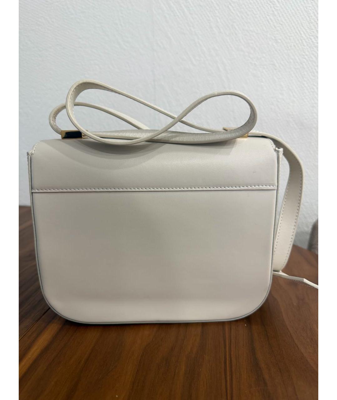 DEMELLIER Белая кожаная сумка через плечо, фото 3