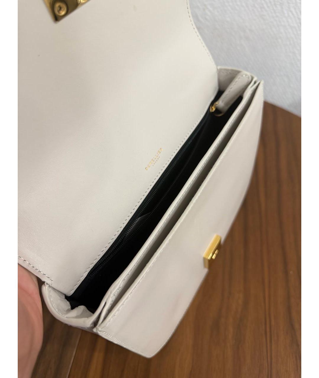 DEMELLIER Белая кожаная сумка через плечо, фото 4