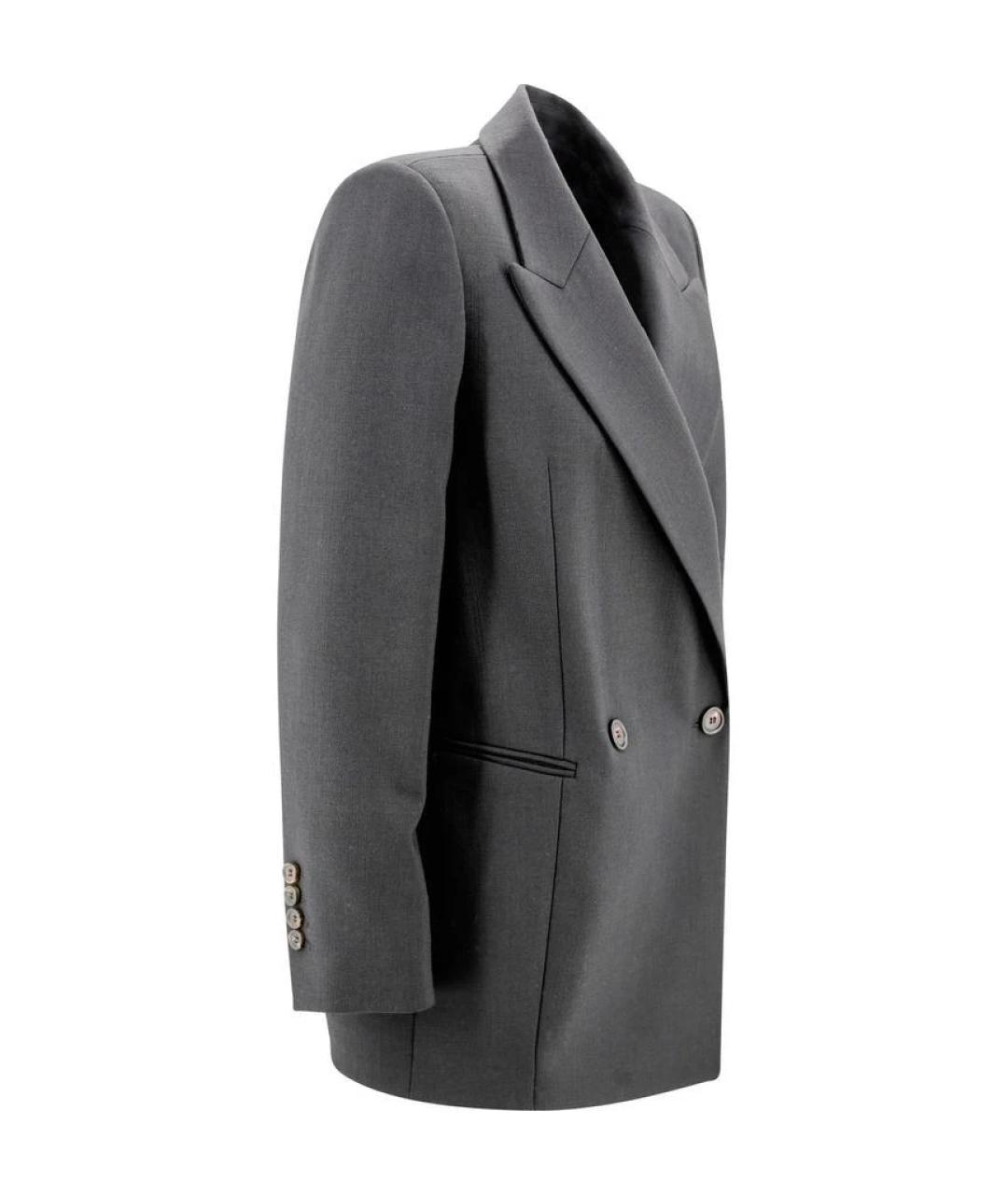 BRUNELLO CUCINELLI Черный шерстяной жакет/пиджак, фото 3