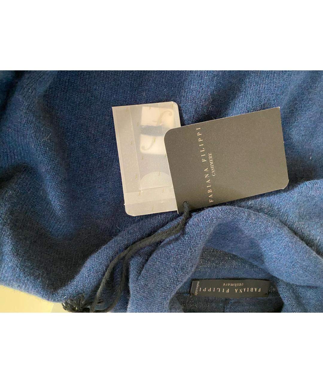 FABIANA FILIPPI Темно-синяя кашемировая водолазка, фото 8