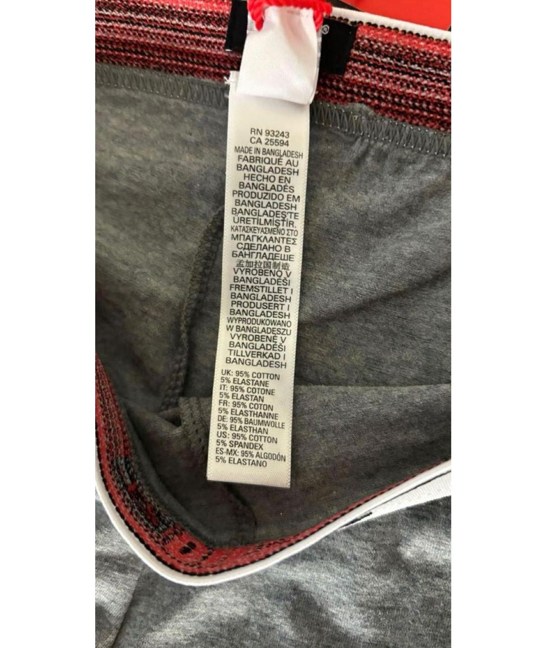 DIESEL Антрацитовые хлопко-эластановые леггинсы и велосипедки, фото 5