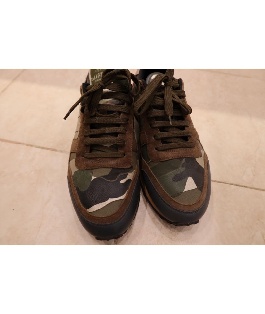 VALENTINO Хаки низкие кроссовки / кеды, фото 5