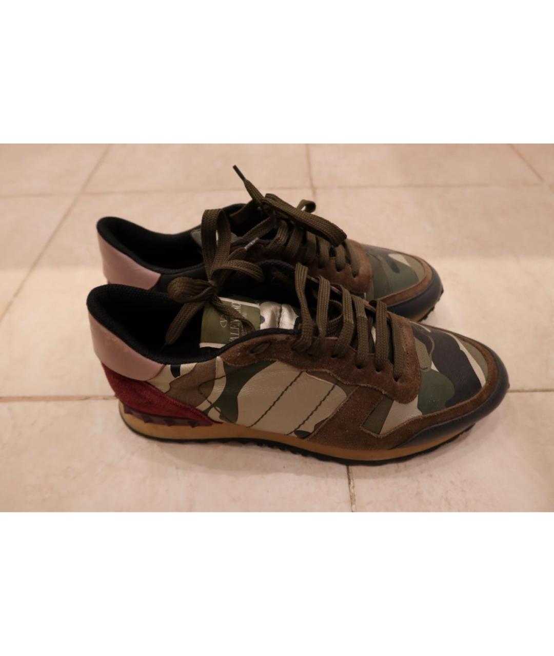 VALENTINO Хаки низкие кроссовки / кеды, фото 6