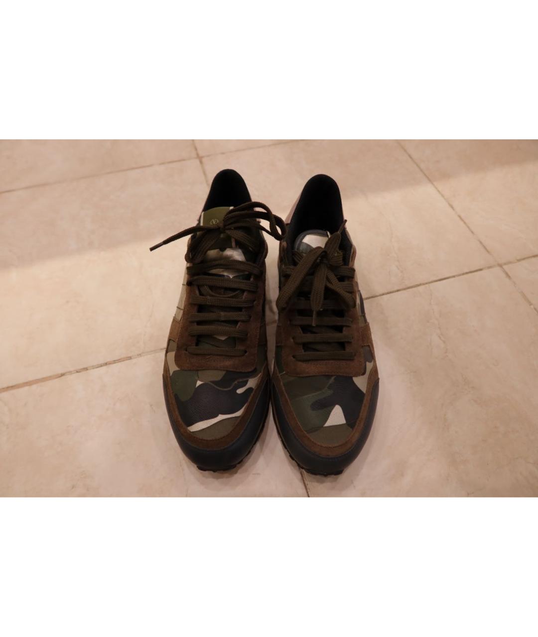 VALENTINO Хаки низкие кроссовки / кеды, фото 2