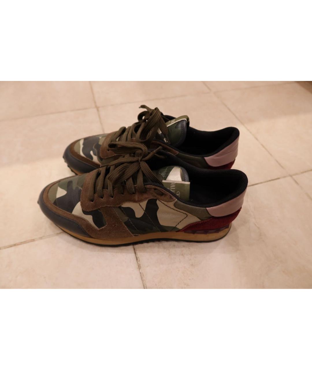 VALENTINO Хаки низкие кроссовки / кеды, фото 3