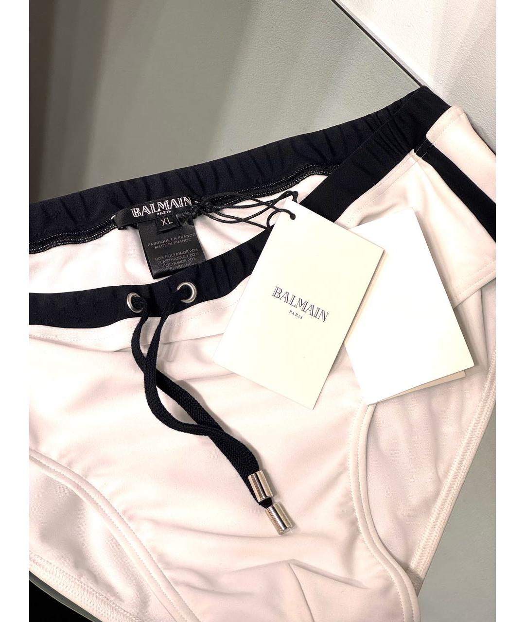 BALMAIN Белые полиамидовые плавки, фото 6