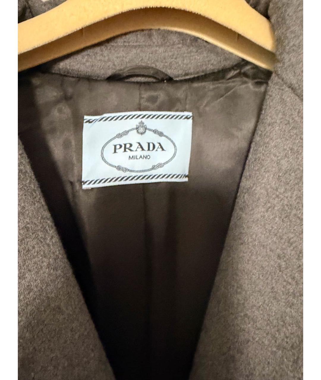PRADA Серое пальто, фото 3
