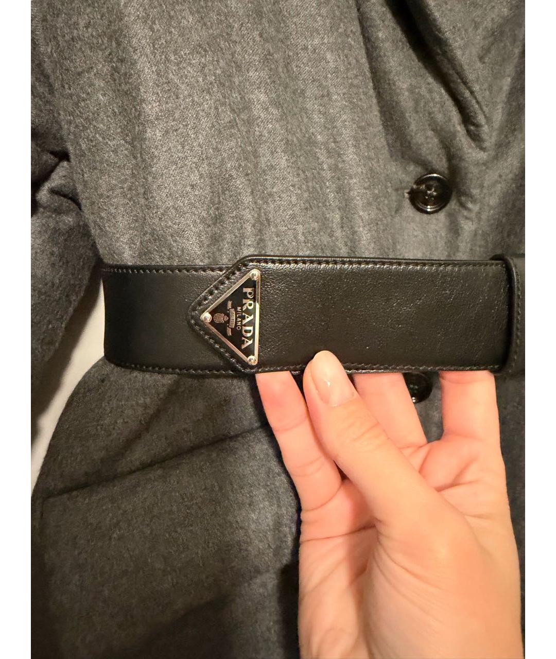 PRADA Серое пальто, фото 4