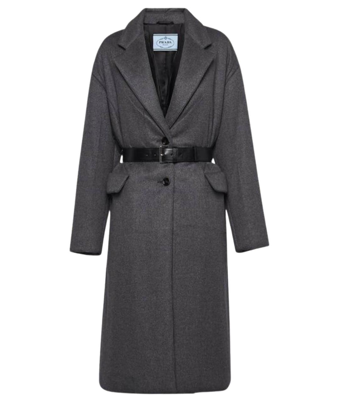 PRADA Серое пальто, фото 1
