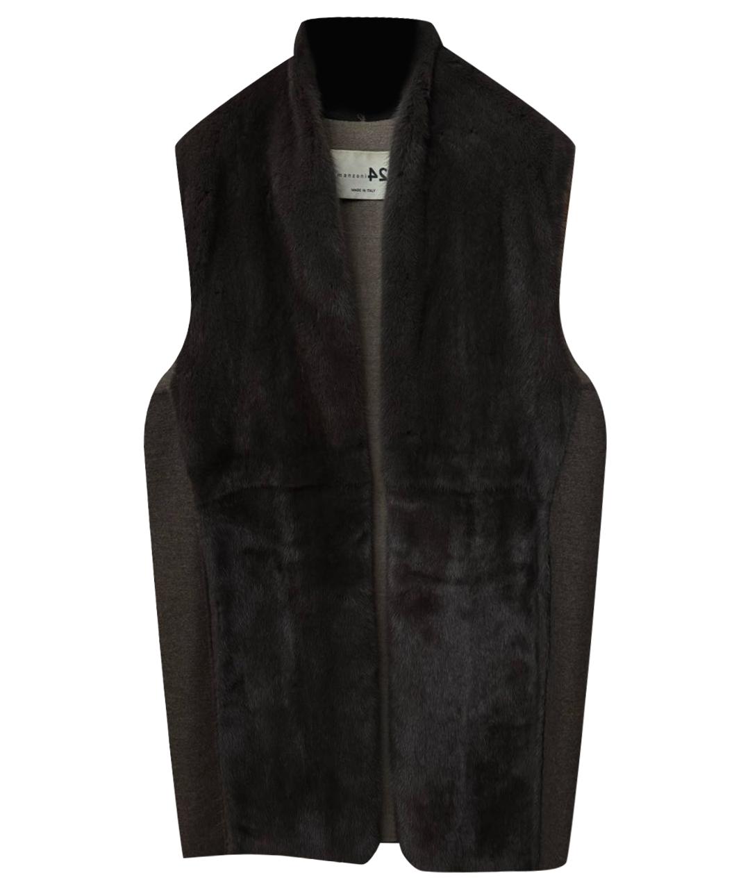 MANZONI 24 Антрацитовый кашемировый жилет, фото 1