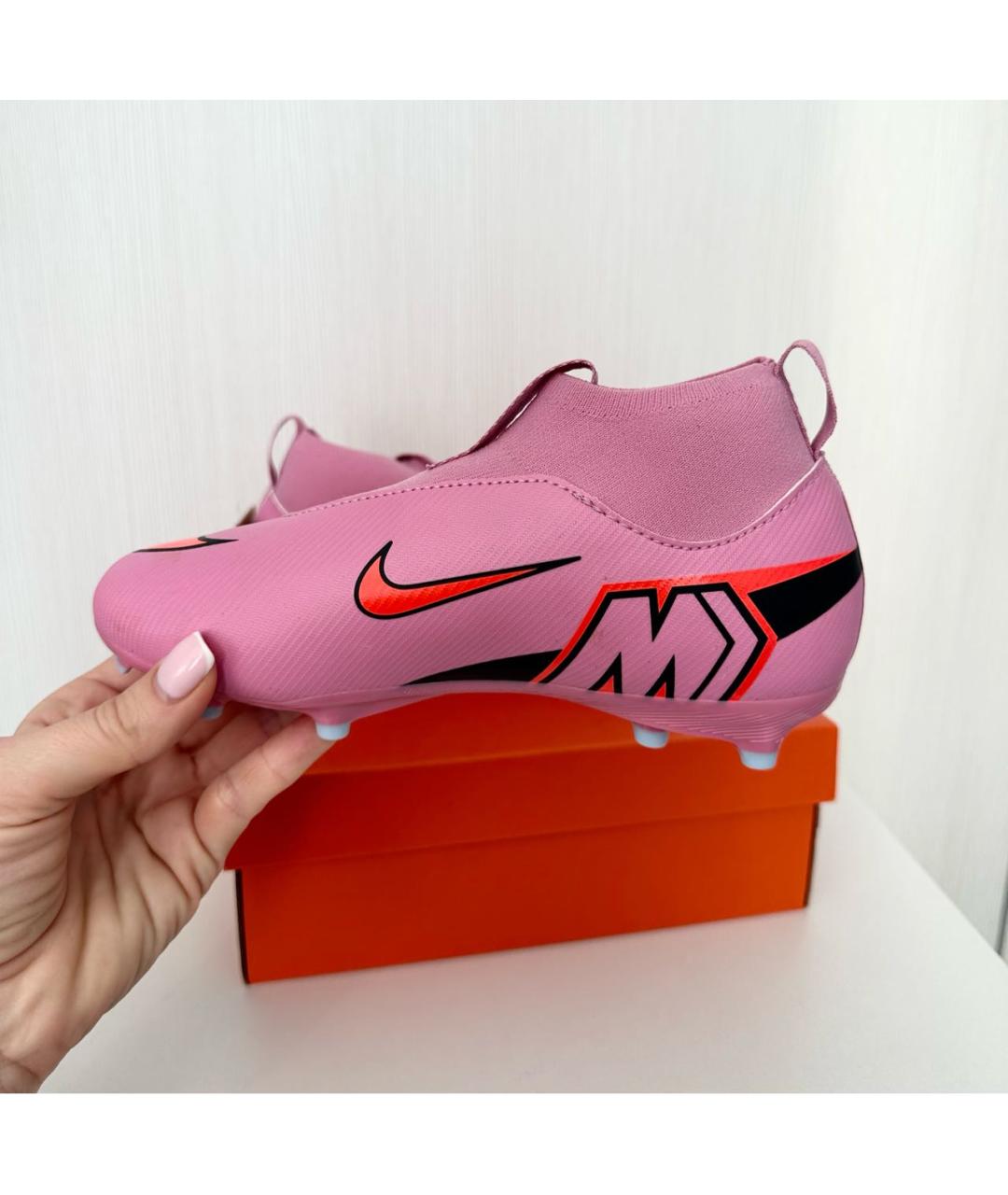 NIKE Розовые кеды, фото 4