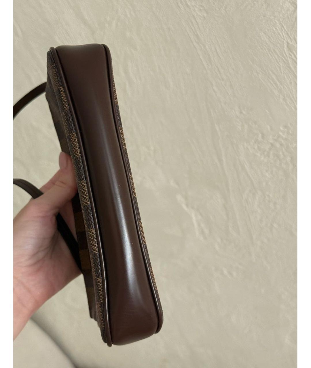 LOUIS VUITTON Коричневая сумка с короткими ручками, фото 4