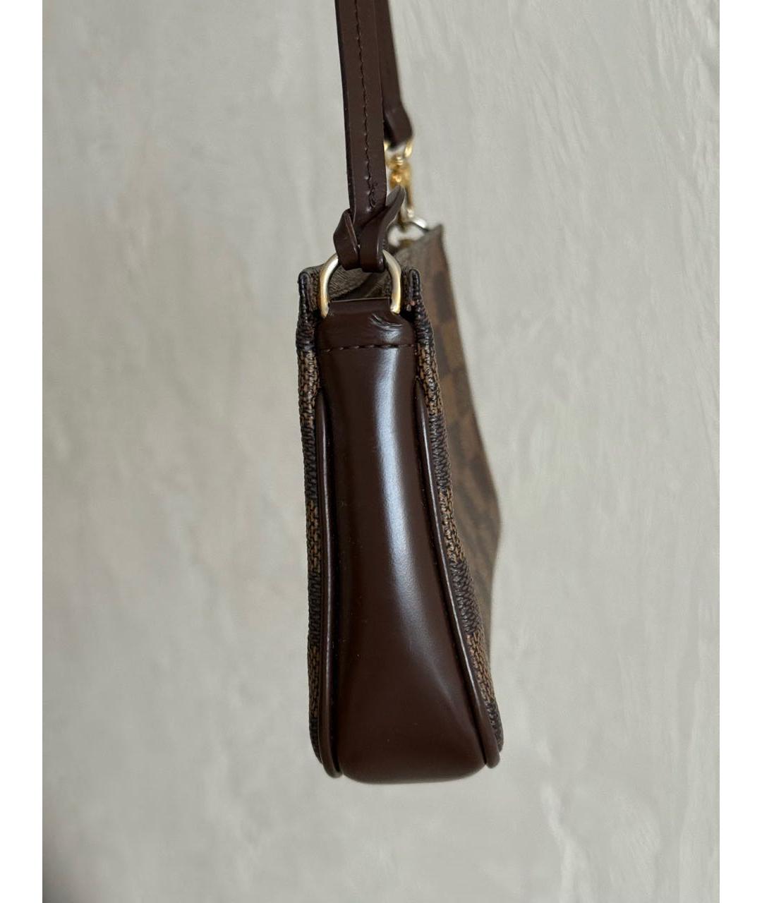 LOUIS VUITTON Коричневая сумка с короткими ручками, фото 3