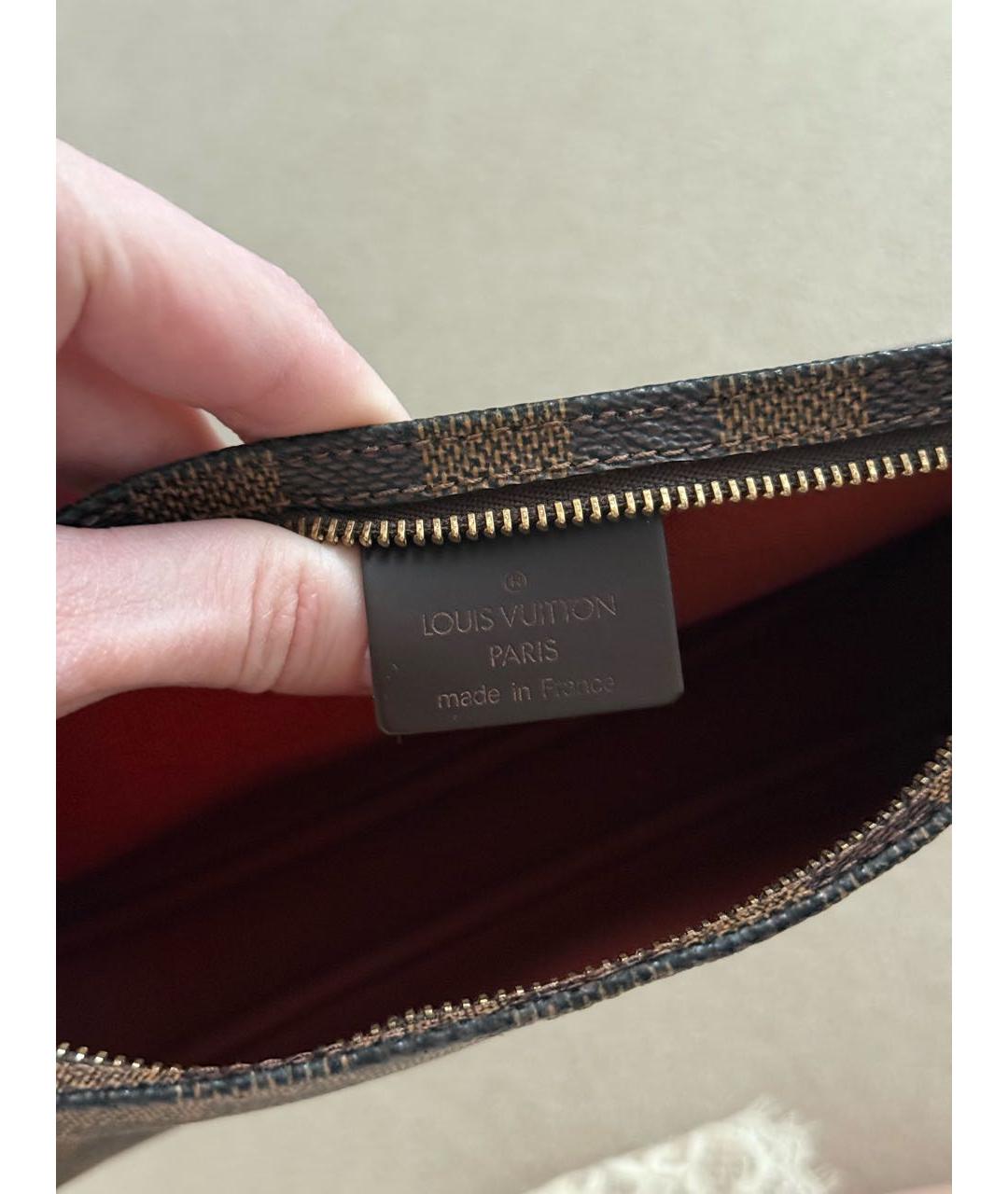 LOUIS VUITTON Коричневая сумка с короткими ручками, фото 6